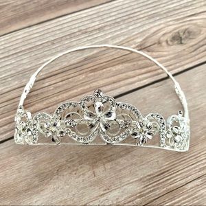 Bridal Tiara - silver color with crystals